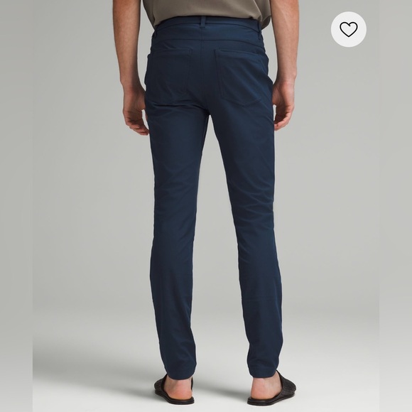 Lululemon ABC Skinny Fit 5 Pocket Pants 34”L Navy - Picture 4 of 4
